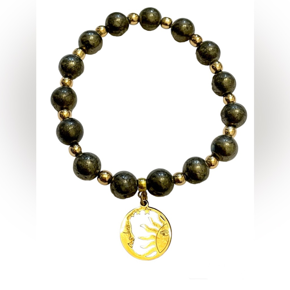 Pyrite eclipse bracelet - Espiritu Dharma